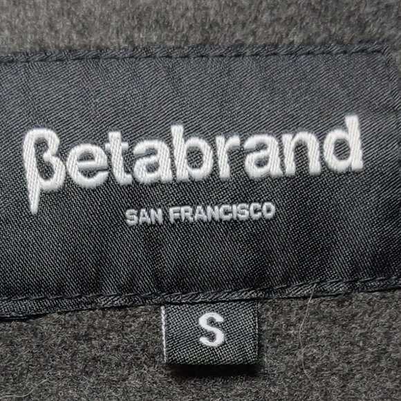 Betabrand All Day Coat Grey Shawl Collar Hooded SIZE SMALL - Picture 7 of 7